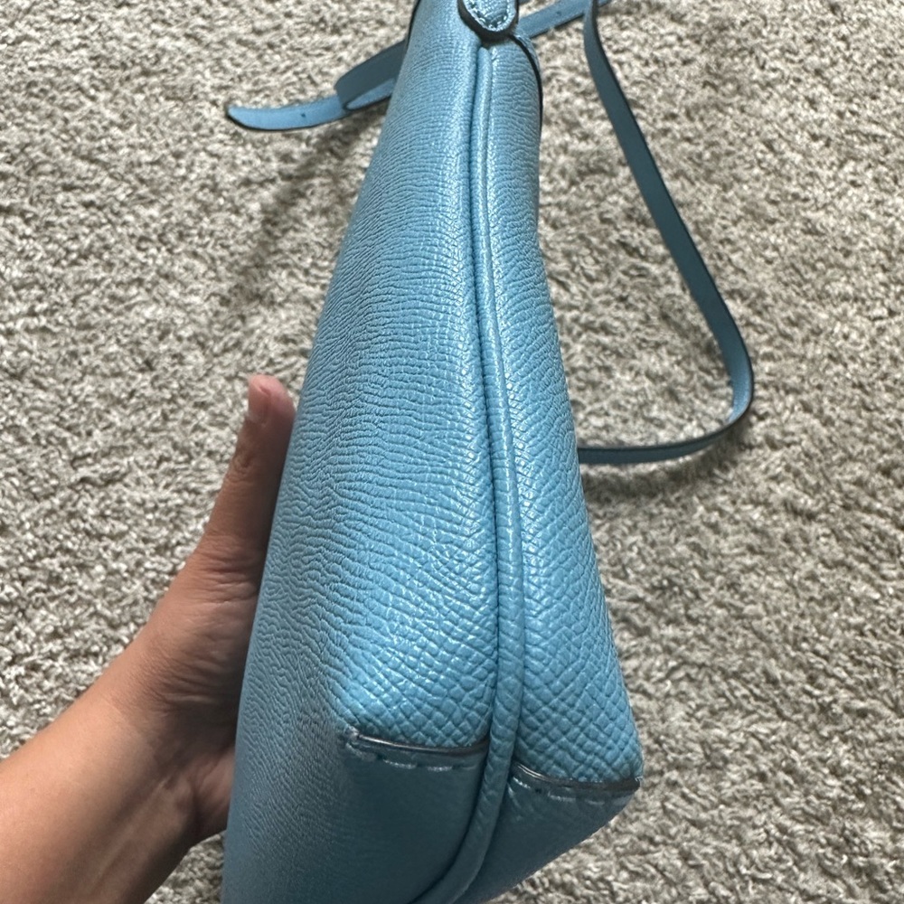 Coach Sky Blue Leather Crossbody Bag - Picture 11 of 15
